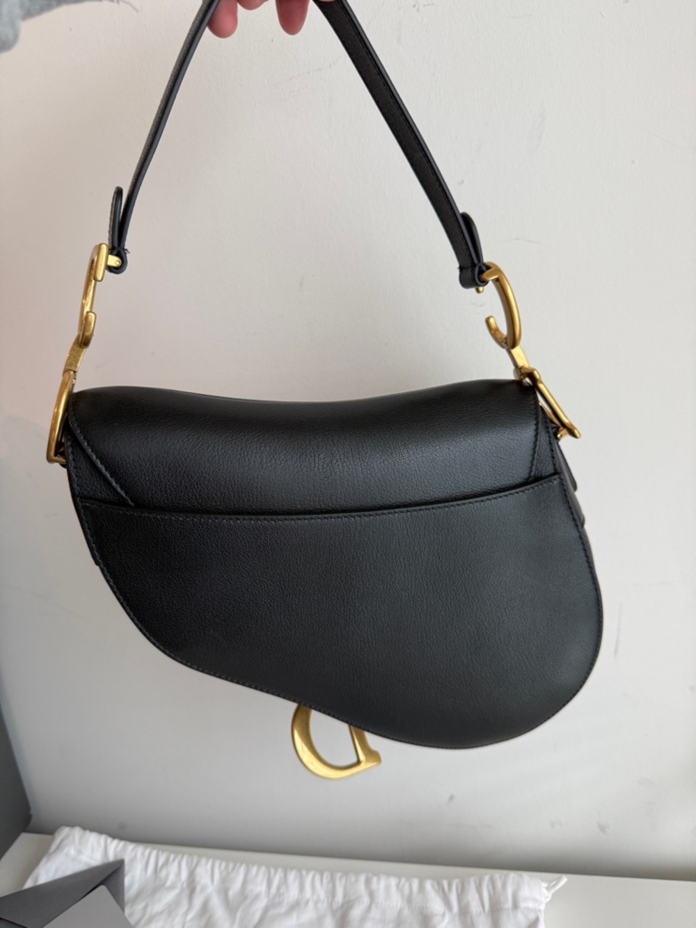 Dior Saddle Bag Black Goatskin - Picture 4 of 11